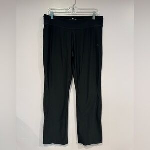 Wide leg Adidas black yoga pants
